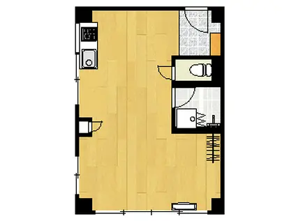 小林マンション(ワンルーム/3階)の間取り写真