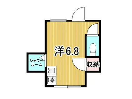 第一末廣ビル(ワンルーム/3階)の間取り写真