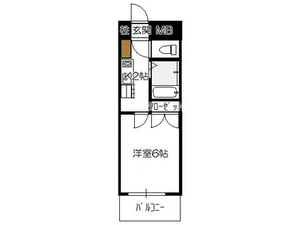 阿壽賀ビル(1K/5階)の間取り写真