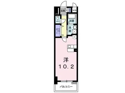 東和第一ビル(ワンルーム/3階)の間取り写真
