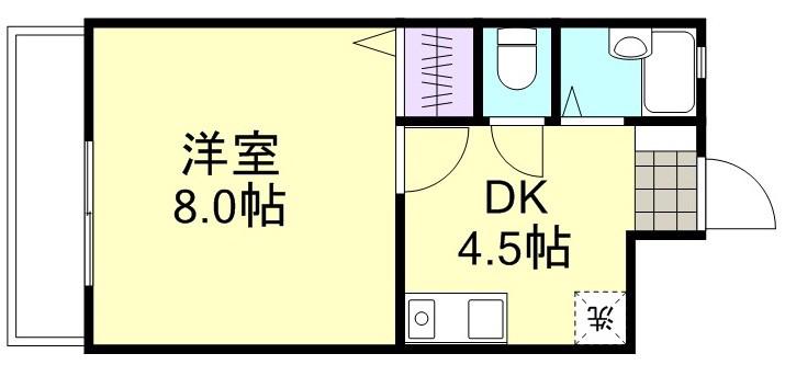 ジョリーメゾンアイ(1K/3階)の間取り写真
