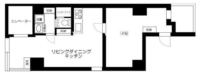 LE NID KANDA(1LDK/8階)の間取り写真