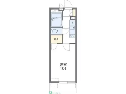 レオパレスメーシア公園台I(1K/1階)の間取り写真