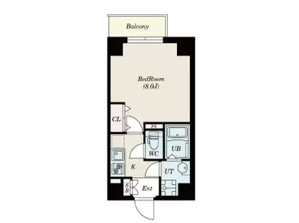 GRAN PASEO神楽坂 グランパセオ神楽坂(1K/2階)の間取り写真