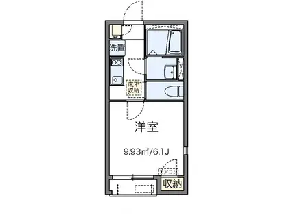 フレシールコート(1K/1階)の間取り写真