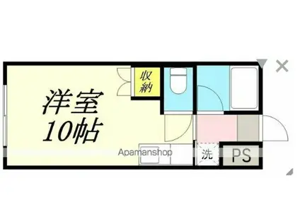 デュエル雅(ワンルーム/1階)の間取り写真