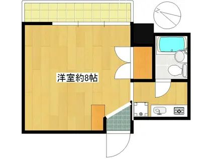 第139新井ビル(1K/5階)の間取り写真