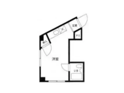 大倉グリーンマンション(ワンルーム/3階)の間取り写真