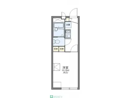 レオパレスハロー越谷(1K/1階)の間取り写真