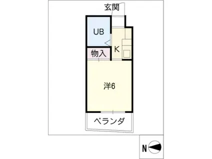 メゾンド・スクワール(ワンルーム/4階)の間取り写真