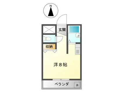 ファーストステージ町屋(ワンルーム/2階)の間取り写真