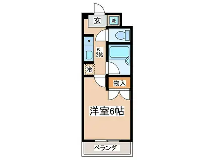 カペ・ディアム(1K/3階)の間取り写真