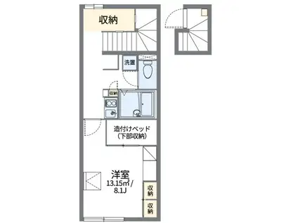 レオパレスシクラメン(1K/2階)の間取り写真