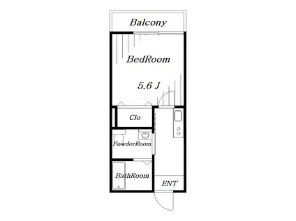 AMBITION検見川(1K/3階)の間取り写真