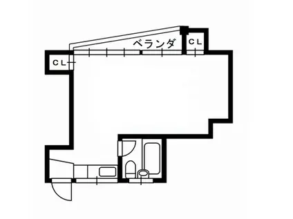 藤森ビル(ワンルーム/3階)の間取り写真