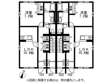 ELISE II(1LDK/1階)の間取り写真