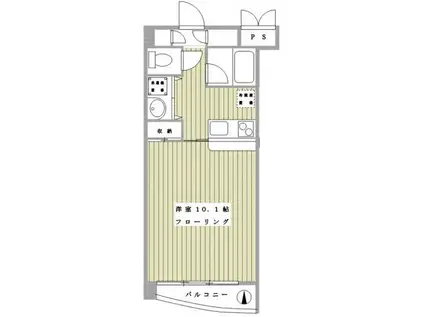オリーブウェイ(1K/3階)の間取り写真