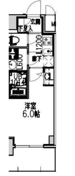 S-RESIDENCE布施AVENTRA(1K/10階)の間取り写真