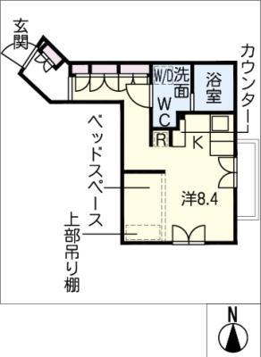 プレシオール藤が丘(ワンルーム/3階)の間取り写真