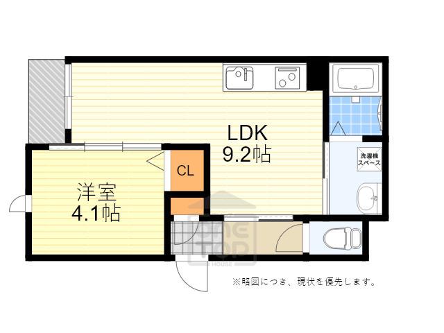 T`S岡上の町(1LDK/3階)の間取り写真