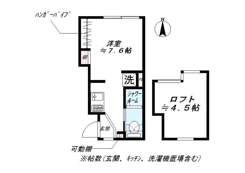 NIDO NISHIOI(ワンルーム/2階)の間取り写真