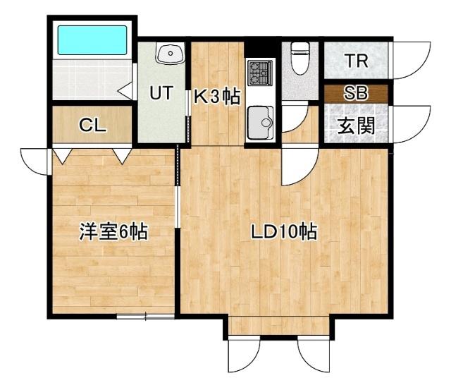 BOXMINI(1LDK/1階)の間取り写真
