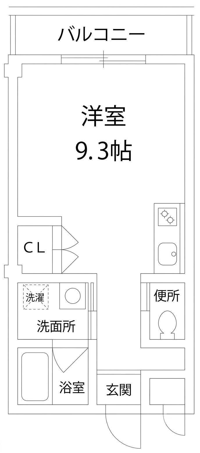 リリーセノラ(ワンルーム/2階)の間取り写真