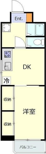 ルミネ日本橋(1DK/11階)の間取り写真