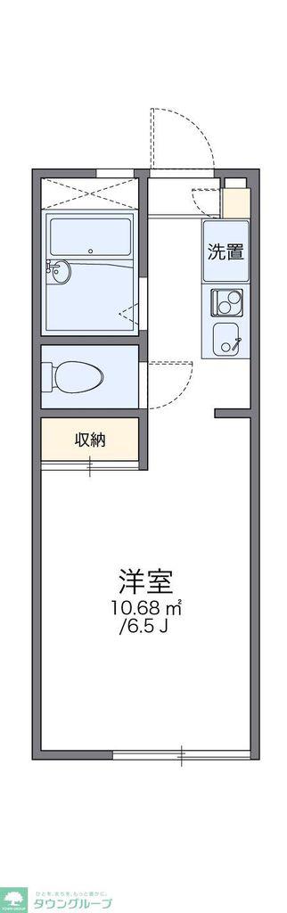 レオパレスアドヴェントKABU(1K/2階)の間取り写真