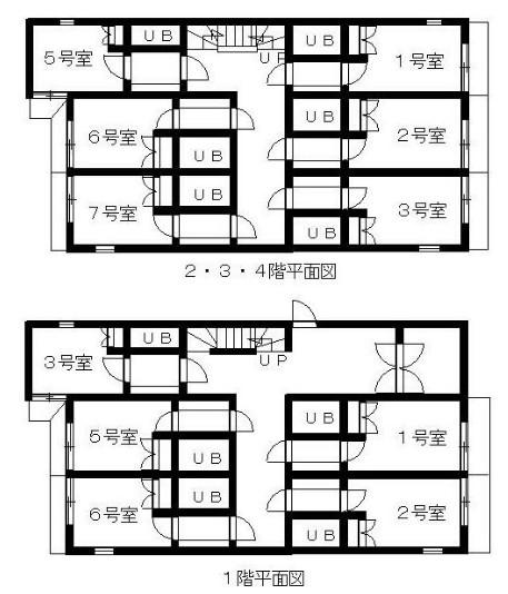 ブルイヤール朝霞23(1K/3階)の間取り写真