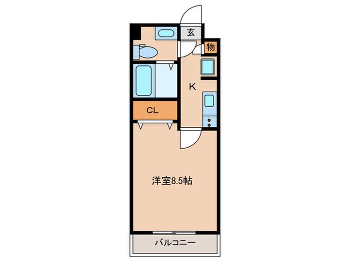 アルファコート浮間2(1K/5階)の間取り写真
