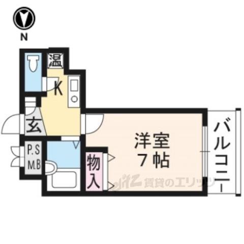 アクティ堀川(1K/5階)の間取り写真