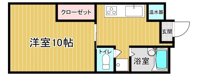 ティアラ40(1K/2階)の間取り写真