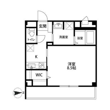 M.FELICE(1K/2階)の間取り写真