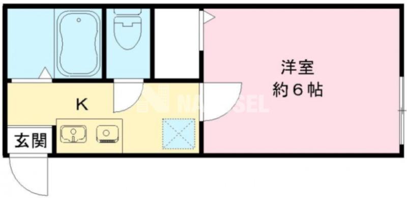 SS自由が丘(1K/2階)の間取り写真
