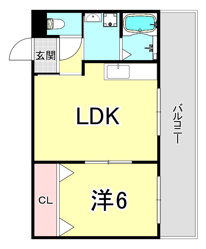 マニーフィコ&アルファー(1LDK/4階)の間取り写真