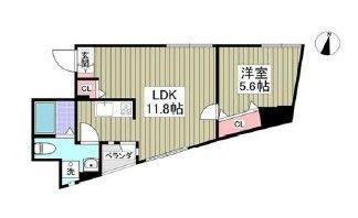 クレスト練馬春日町(1LDK/3階)の間取り写真