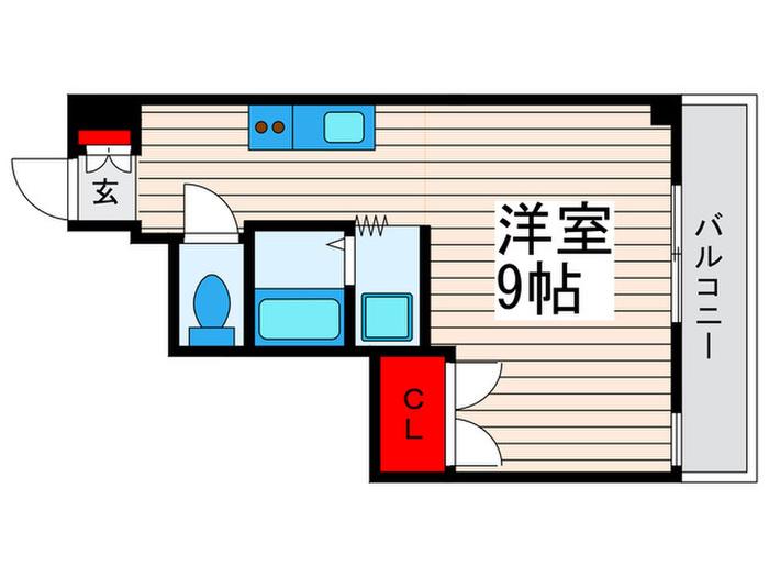 第二高田マンション(ワンルーム/5階)の間取り写真