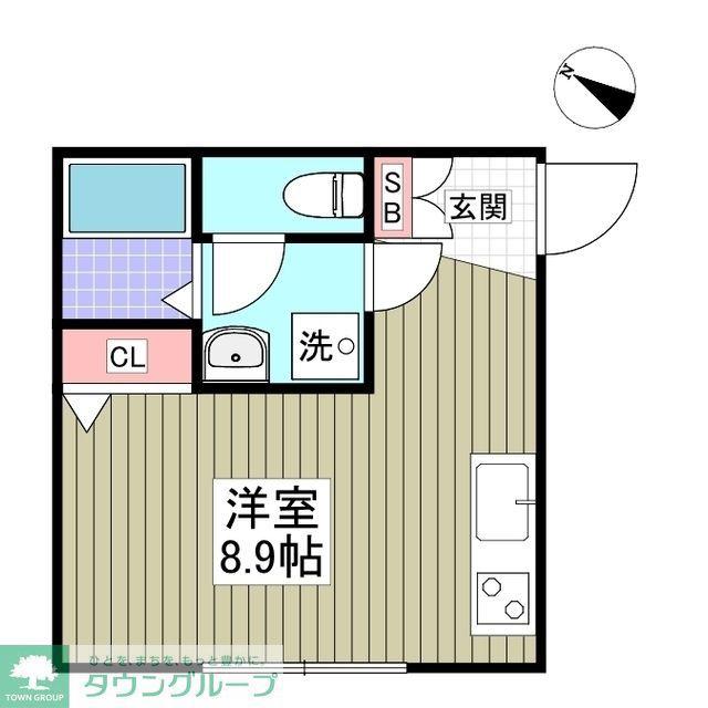 メゾンリリー(ワンルーム/3階)の間取り写真