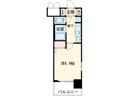 エステムプラザ神戸水木通グランクロス(1K/3階)の間取り写真