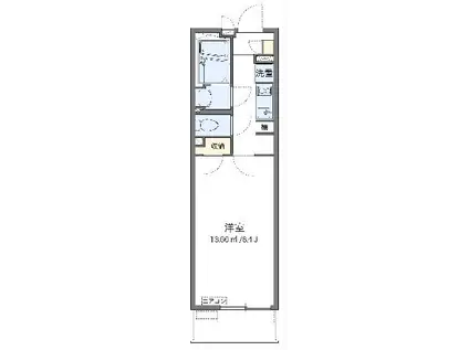 クレイノプレシャス SRK(1K/1階)の間取り写真