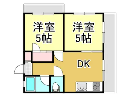 MARIONETTEXII(2DK/3階)の間取り写真