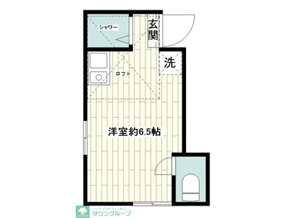 ユナイト上星川リンガジェラール(ワンルーム/2階)の間取り写真