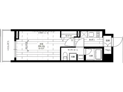 ステージグランデ向島(1K/6階)の間取り写真