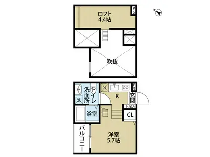 TIR NA NOG(ワンルーム/2階)の間取り写真