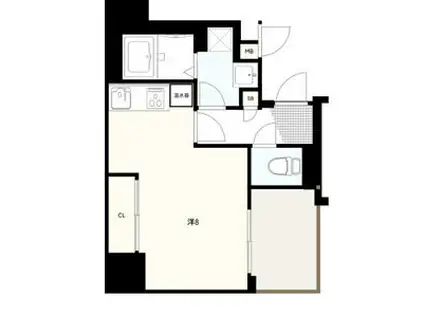 アスヴェル神戸元町2(1K/7階)の間取り写真