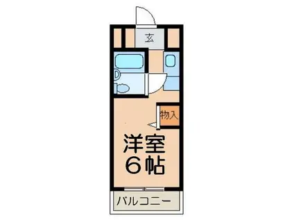 ウィンベルソロ川越第6(ワンルーム/5階)の間取り写真