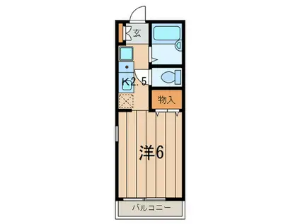 めぞん一刻(1K/2階)の間取り写真