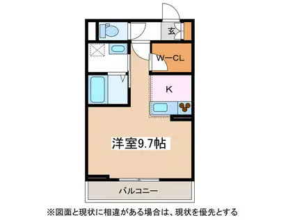 シャーメゾンT-FA(1K/1階)の間取り写真