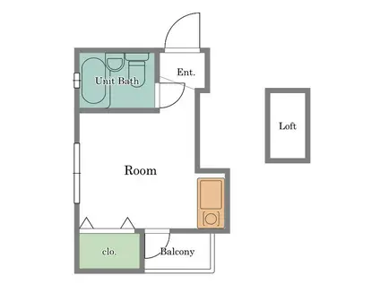 メゾンアライ中野3号(ワンルーム/3階)の間取り写真